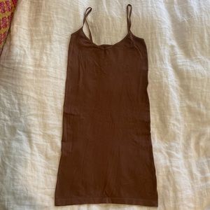 Intimately Free People slip dress stretchy brown xs/s